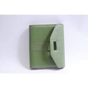 Green, Day Planner, Folding, Binder, Card Pockets, Organizer, Portable, Time
